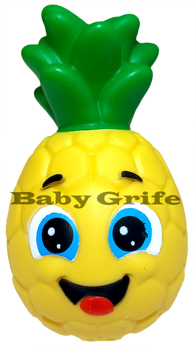 Chocalho Mordedor Abacaxi Baby Grife
